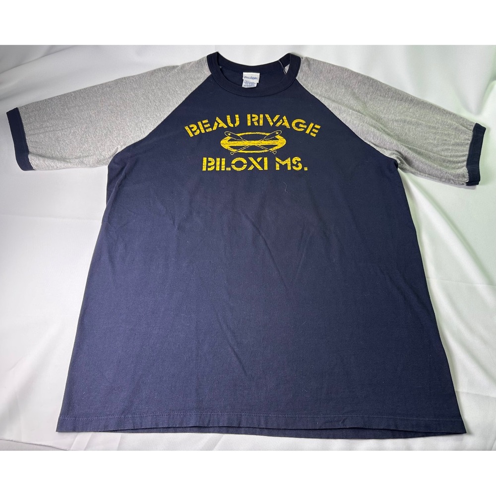 Vintage Beau Rivage Biloxi MS‎ Raglan 2XL Mens Graphic T Shirt Made in Canada